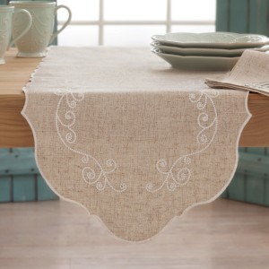 French Perle Linen Runner